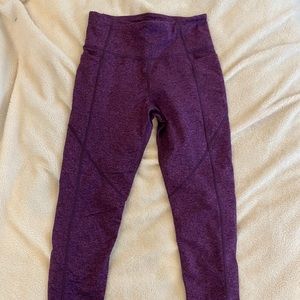 Purple space dye Joy Lab 7/8 leggings S high waist